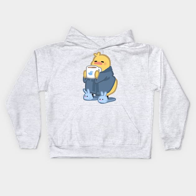 Quarantine Pijama Birdblob Kids Hoodie by Sabtastic